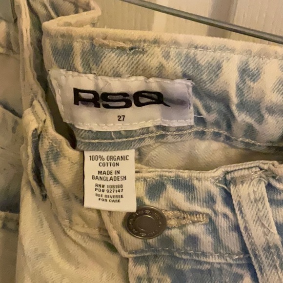 RSQ Wide Leg Jeans size 27 Women's Light Blue Distressed Jeans - Picture 5 of 8